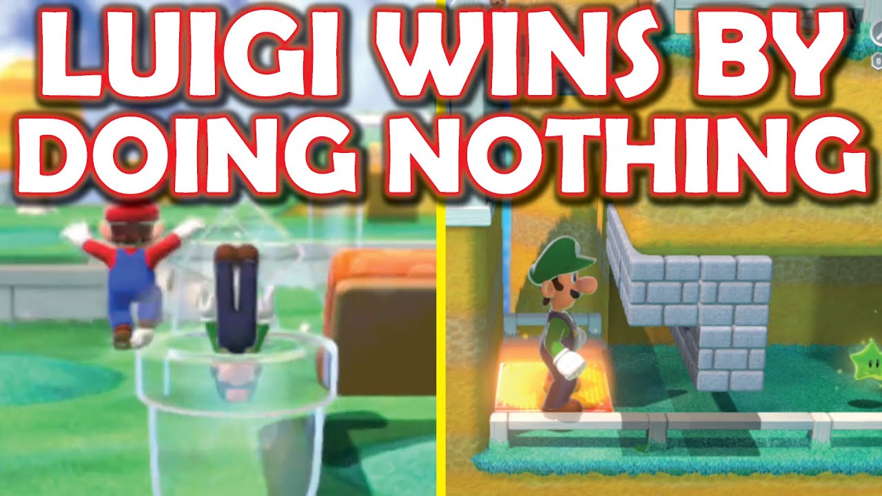 Луиджи побеждает, не делая абсолютно ничего (Mario Challenge)