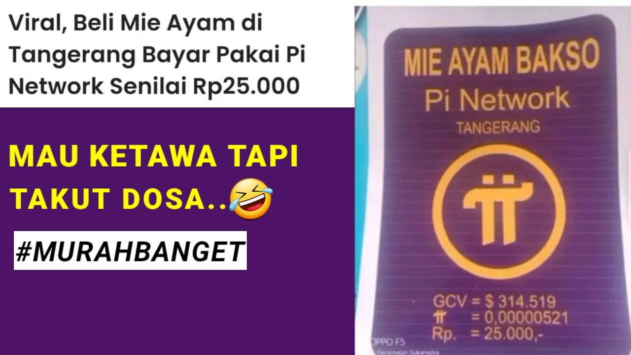 VIRAL PI NETWORK BUAT BELI MIE AYAM.#pinetwork #pinetworkterbaru #mieayam #tangerang