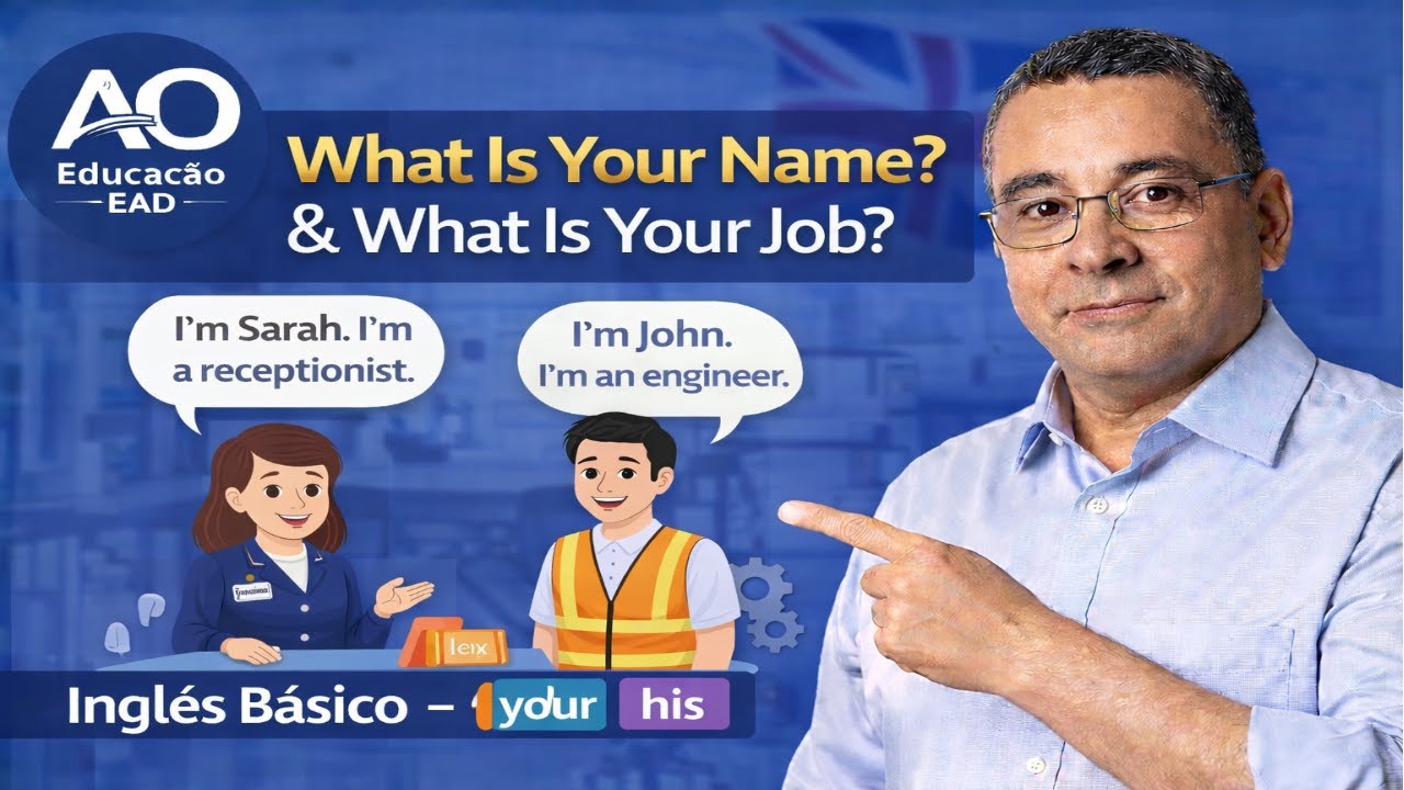 What Is Your Name? What Is Your Job? | Possessive adjectives - Inglês Básico – Aula 06
