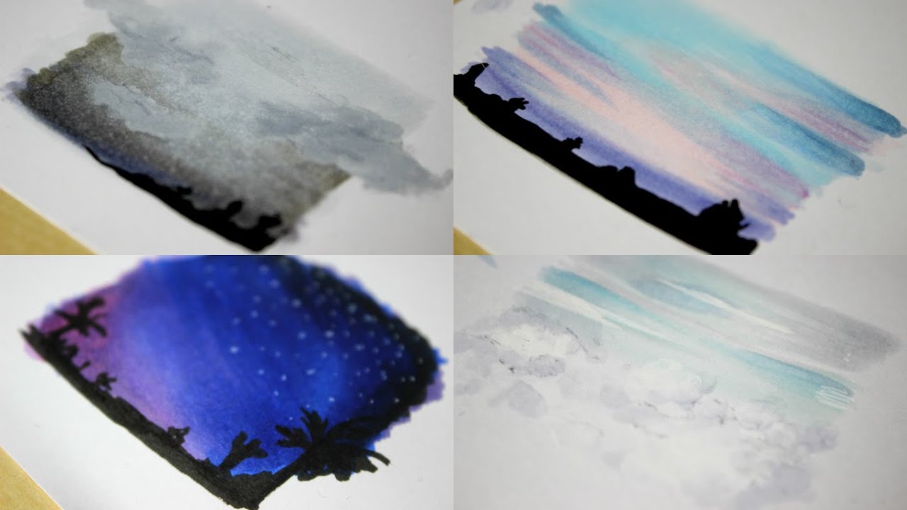 TIME LAPS: 4 BACKGROUNDS with COPIC MARKER | Chizakura Art