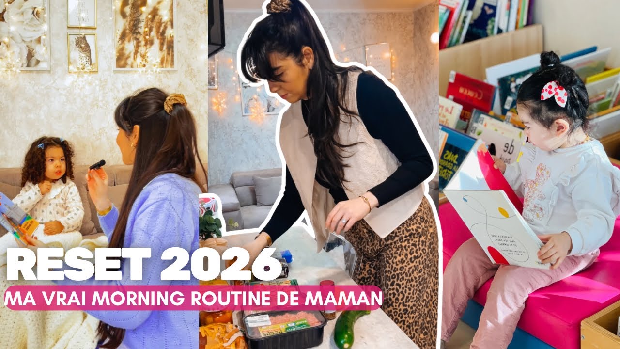 RESET 2026 : ma VRAI MORNING ROUTINE de maman , nouvelle habitues, tri, rangement.