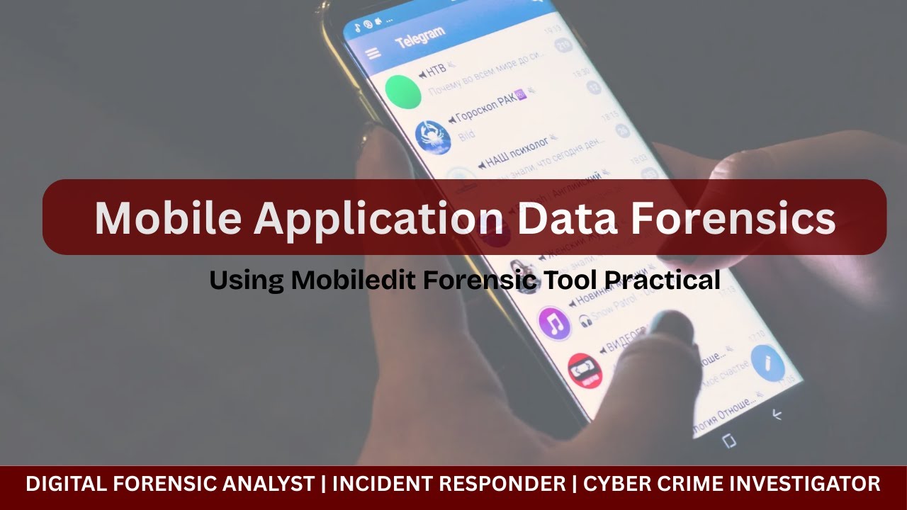 Mobile Application Investigation using Mobiledit Forensic Tool #forensicacademy #cyberforensics