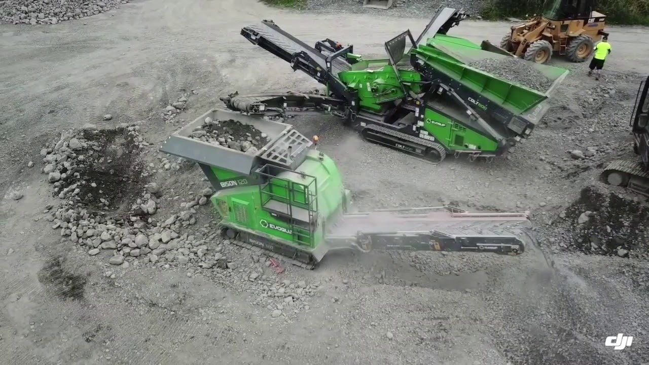 Terex Evoquip Colt 600 and Bison 120 - River rock NZ