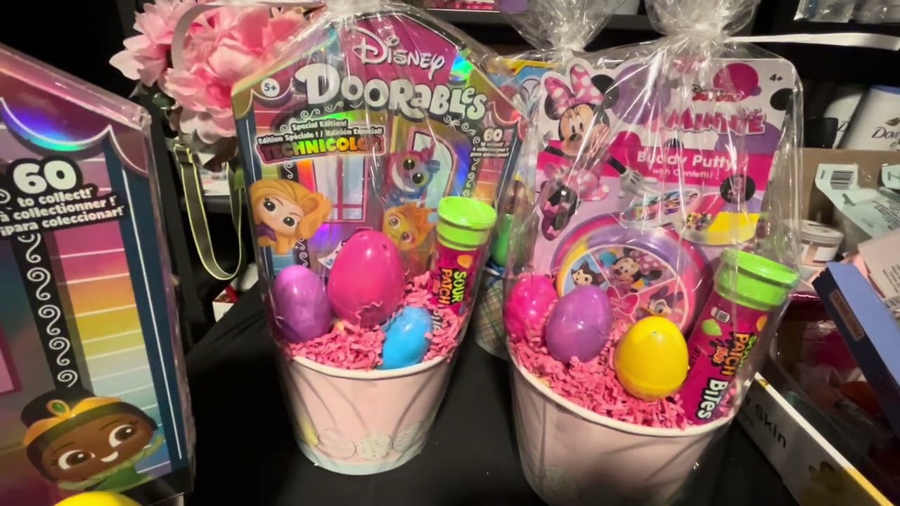 Dollar Tree Easter Basket DIY + Easy Floral Satin Ribbon Bow Tutorial for Beginners #dollartree 