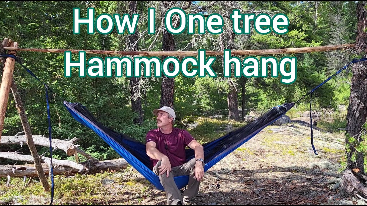 How I one tree Hammock hang