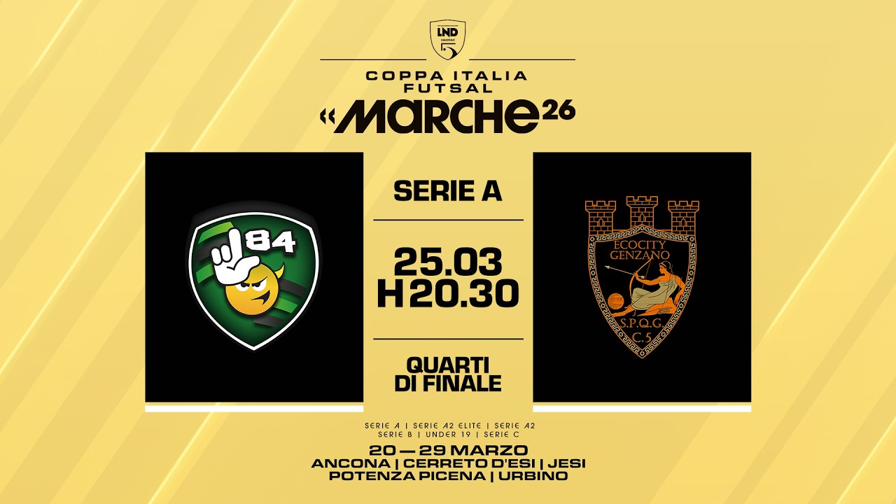 L84 Torino-Ecocity Genzano 7-6 d.t.r. | Coppa Italia Serie A 2025/2026 | Quarti di finale