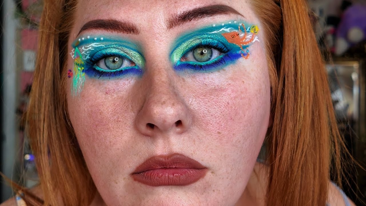 🌊 &ldquo;Under the Sea Makeup Tutorial &mdash; Fish, Jellyfish & Octopus Inspired #CreativeMakeupArt #beachvibes