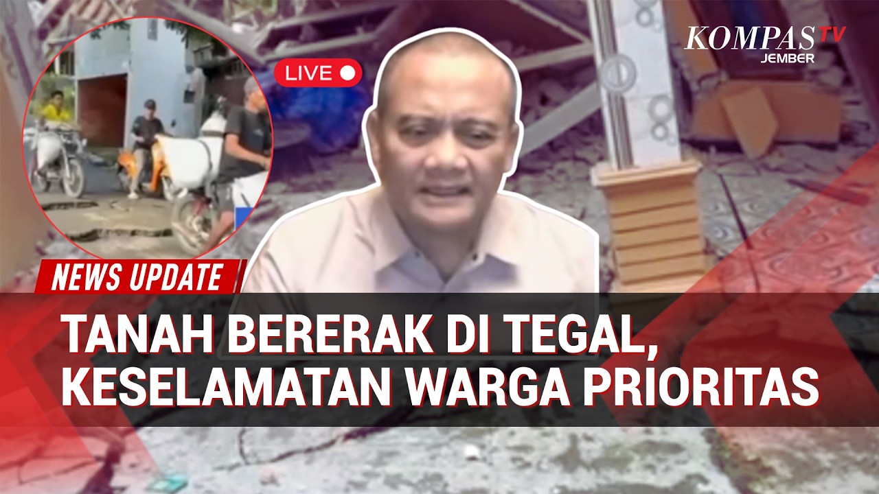 Gubernur Jateng Angkat Bicara Soal Penanganan Tanah Bergerak di Tegal, Fokus Selamatkan Warga