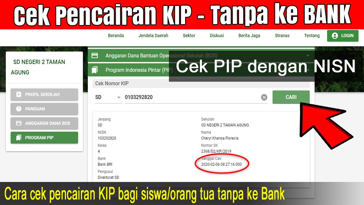 Cara Mengecek Pencairan KIP untuk Siswa Tanpa ke Bank