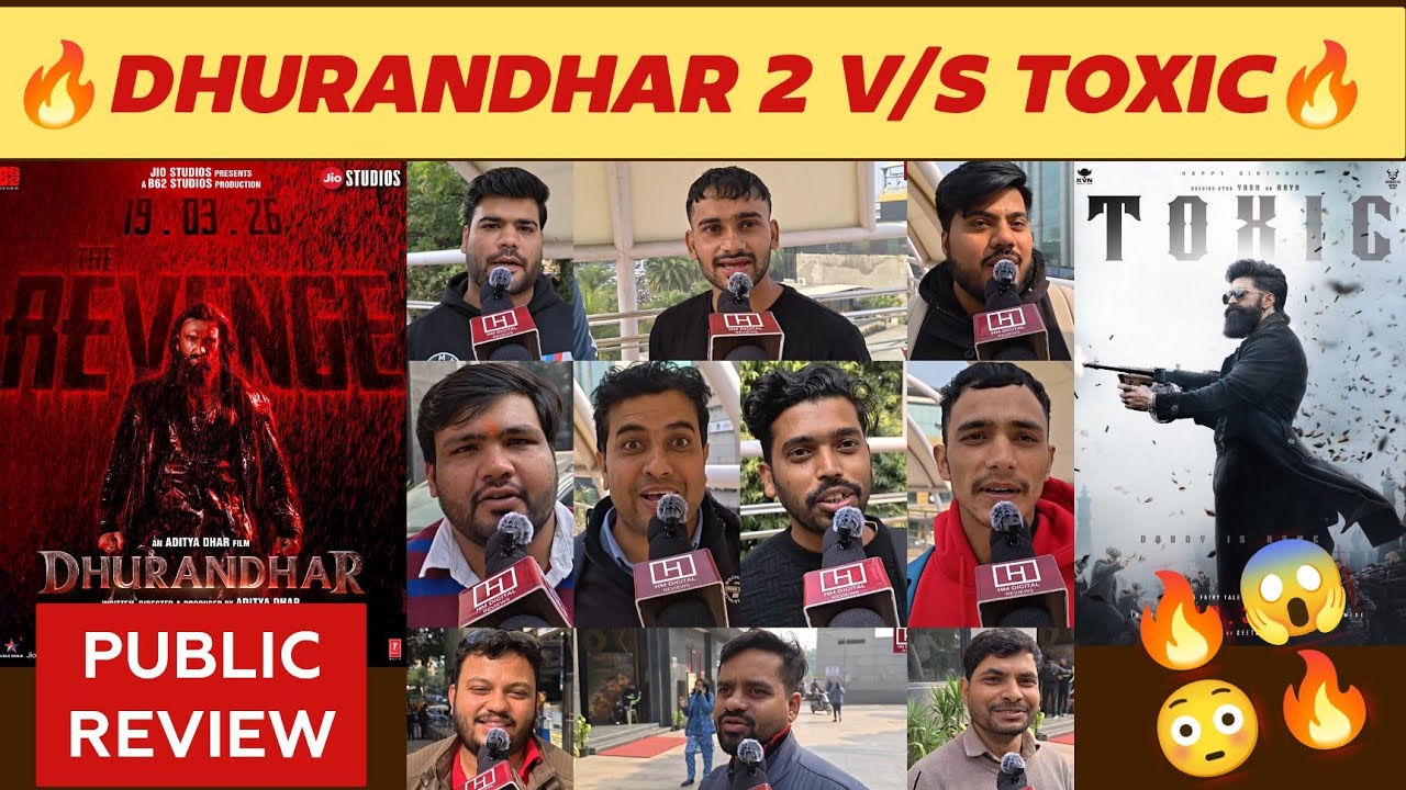Toxic V/S Dhurandhar 2 Teaser | Yash V/S Ranveer | Public Review | dhurandhar the revenge publictalk