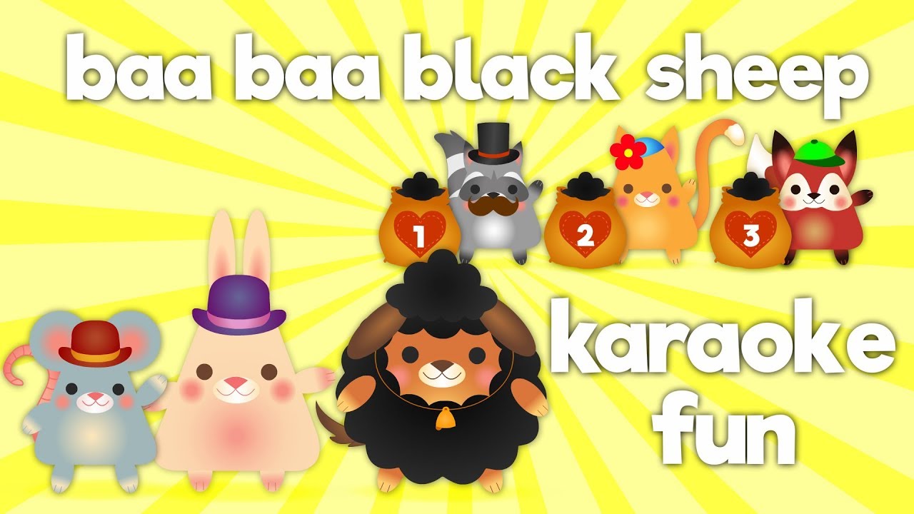 Tot Tails Karaoke Fun | Baa Baa Black Sheep Children's Nursery Rhyme Kid Songs