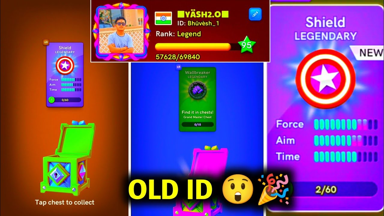 🔥 My Old I'd 😲 New Legendary Striker Open 🔥 Carrom Pass Buy 🥳 Gaming Yash Carrom Pool 🔥🎉