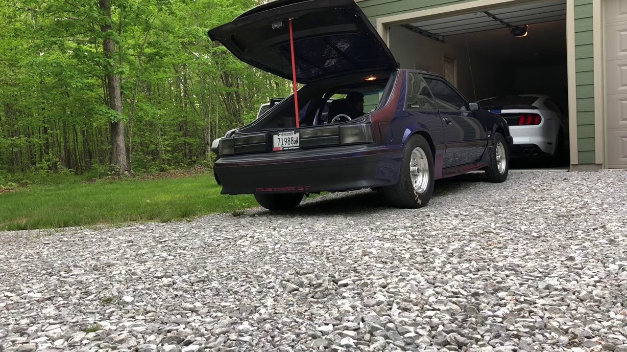 88 Mustang GT foxbody 347 stroker Spintech Pro Street 6000 mufflers