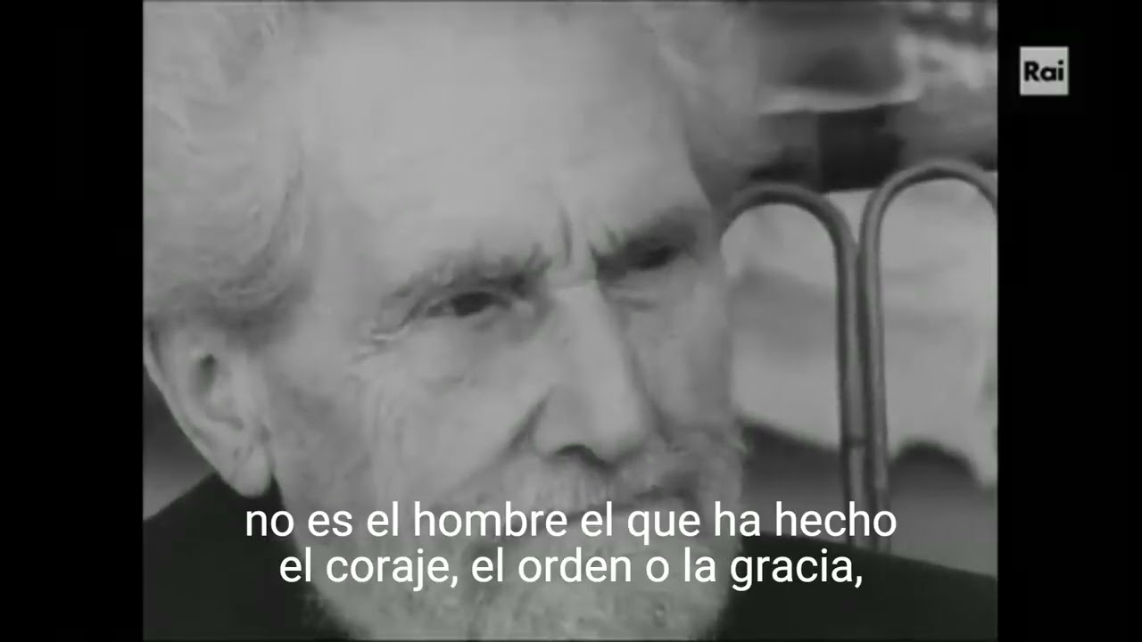 Pasolini y Ezra Pound (1967): Pasolini lee el Canto LXXXI frente a su autor.