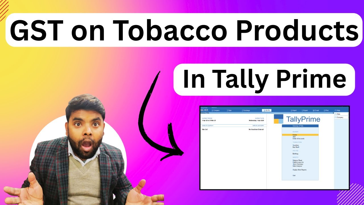 How to Manage GST on Tobacco Products in Tally Prime | Step-by-Step Complete  Guide