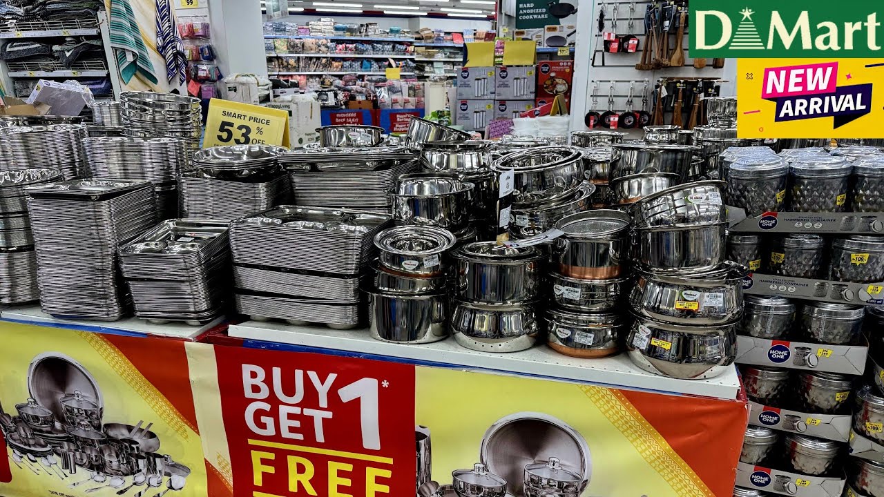 Dmart Spar clearance sale 80%off buy1get2, new variety & useful kitchen-ware, household & organisers