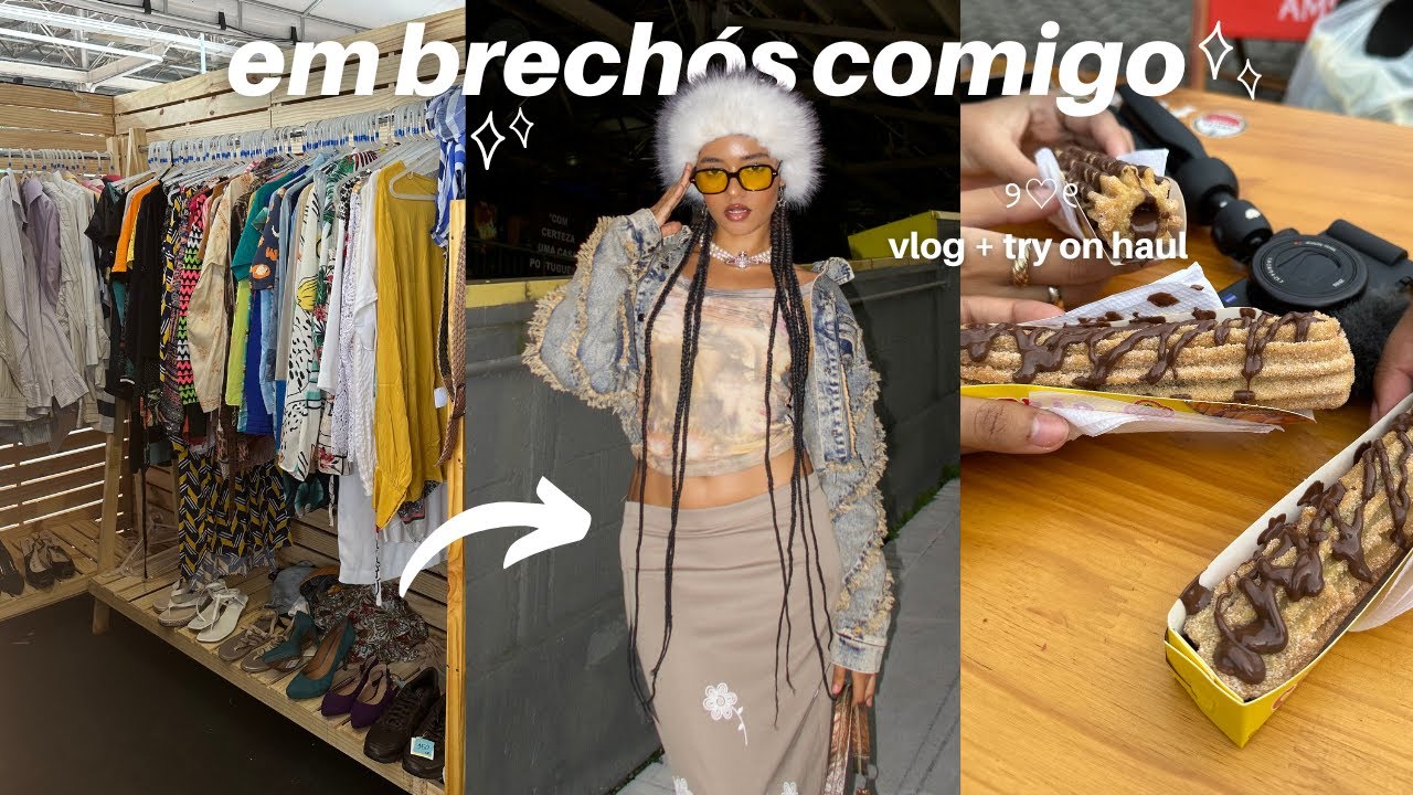 GARIMPANDO EM BRECHÓS COMIGO ⭐️ vlog + comprinhas
