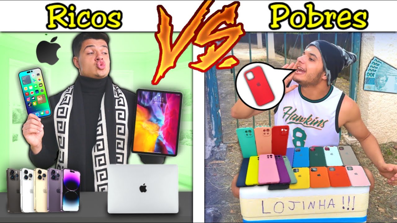 RICOS VS POBRES NA LOJINHA DE CELULAR #21 (QUEM GANHAR MAIS DINHEIRO VENCE)