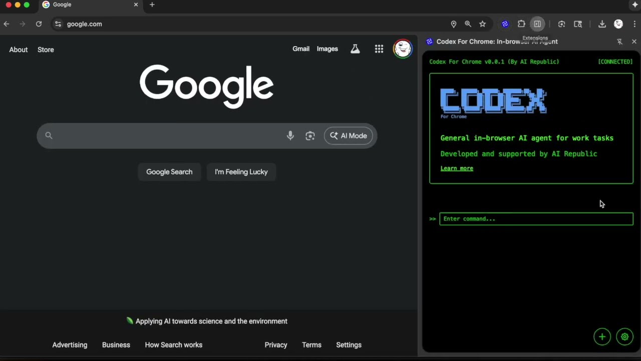We turn codex into in-browser agent!