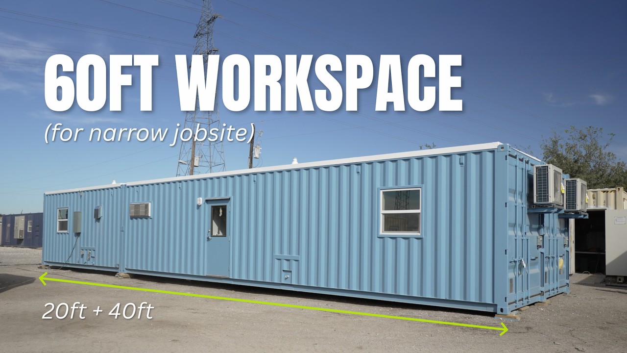 60-Foot Double-Wide Container Workspace