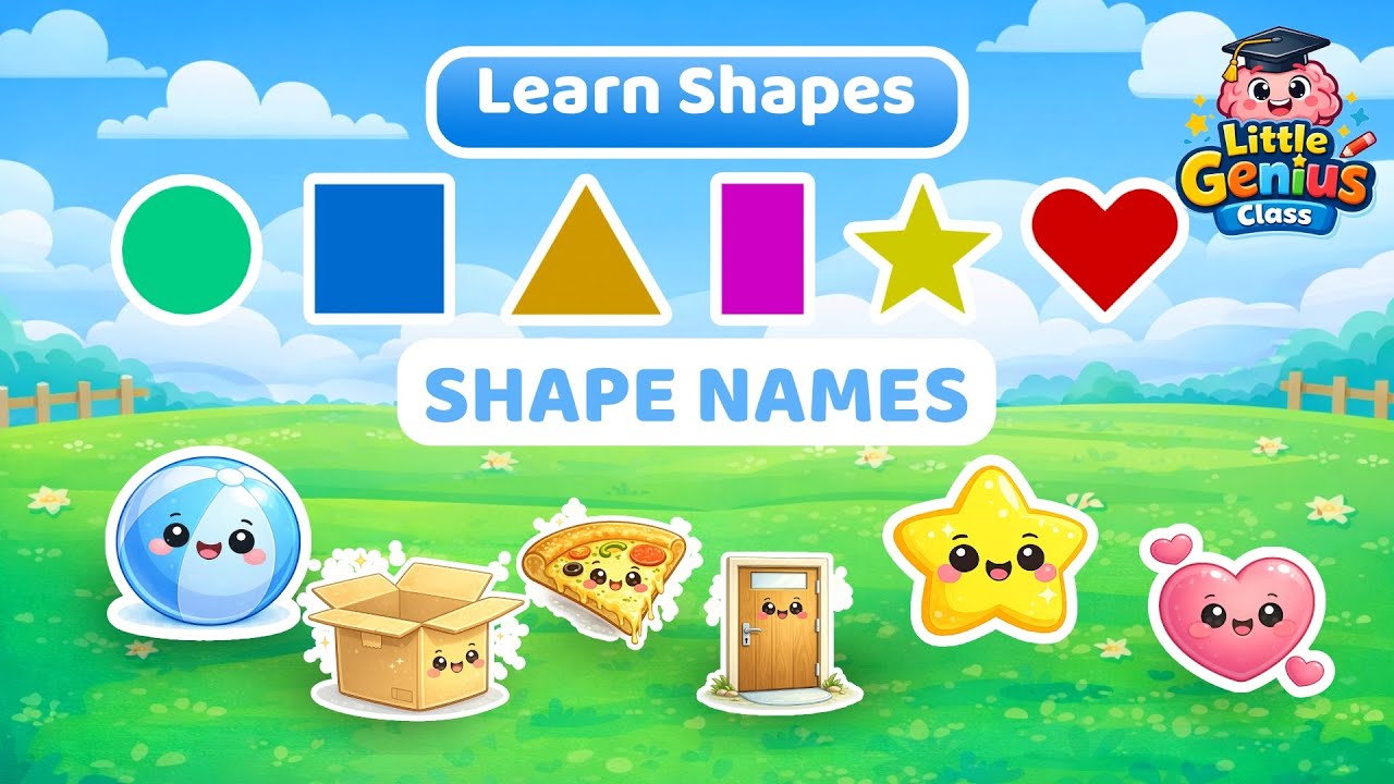 Learn Shapes for Kids | Shape Names with Examples | Preschool Learning #learnshapes