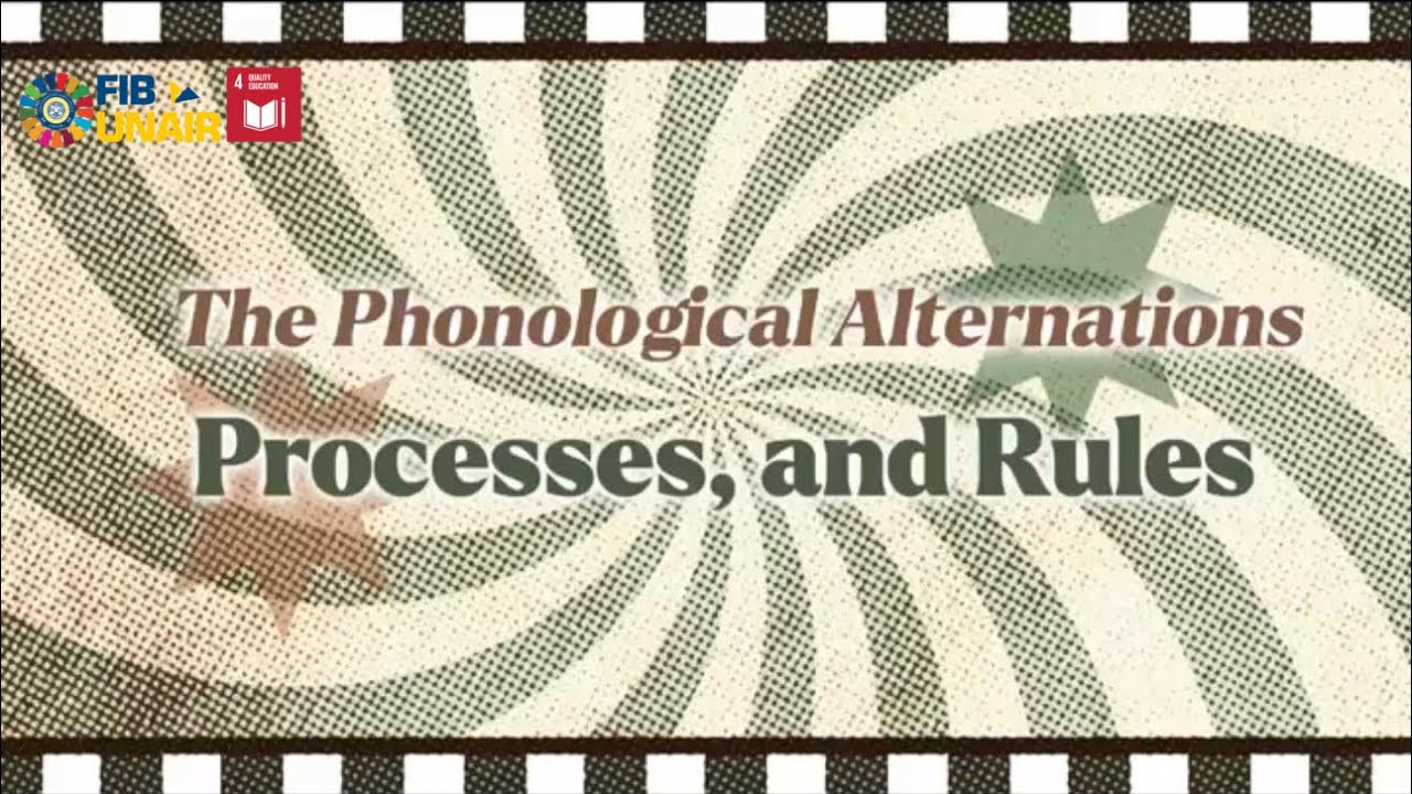 Formal Rules and Rule Writing Phonological Operations and Rules