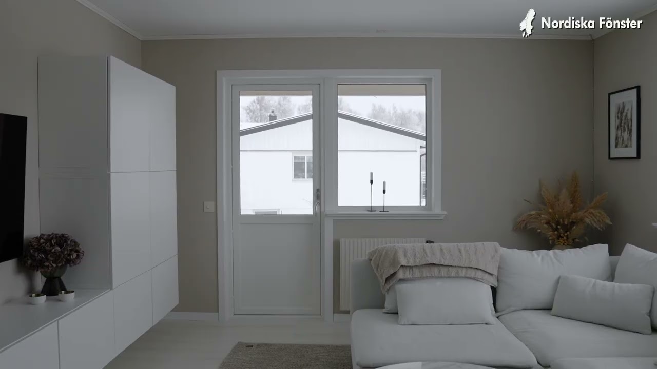 Snötäckt villa på västkusten - Nordiska Fönster