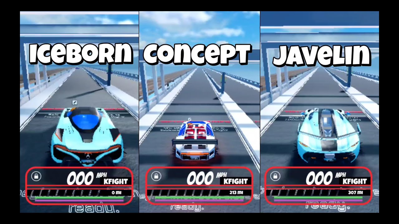 IceBorn VS Concept VS Javelin 2024 New Fastest Speed Test in Roblox Jailbreak