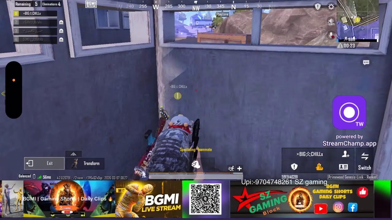 SZGAMING LIVE 🔴 | BGMI Rank Push | Intense Clutch Gameplay 😎🔥