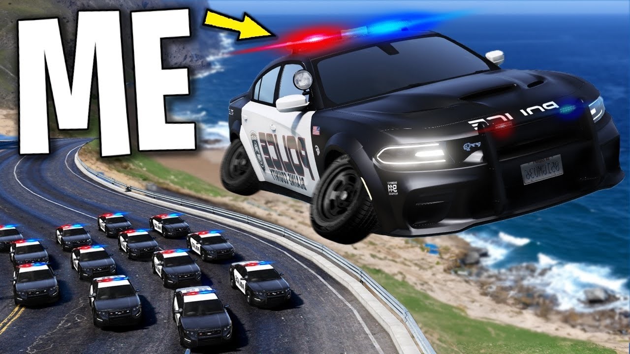 Trolling Cops with Flying Police Cars in GTA 5 RP