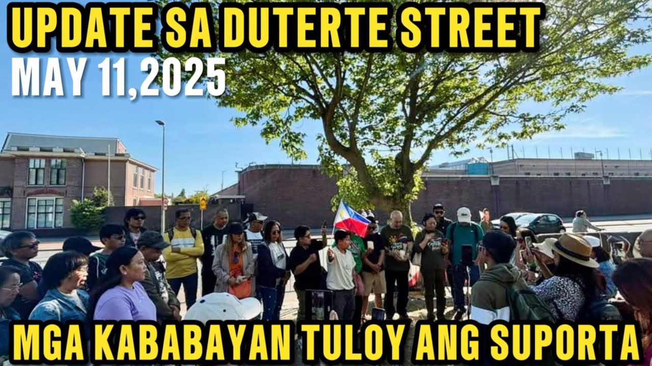 LIVE UPDATE DUTERTE STREET THE HAGUE NETHERLANDS WITH KABABAYANS OFW SUPPORT FPRRD | MAY 11, 2025