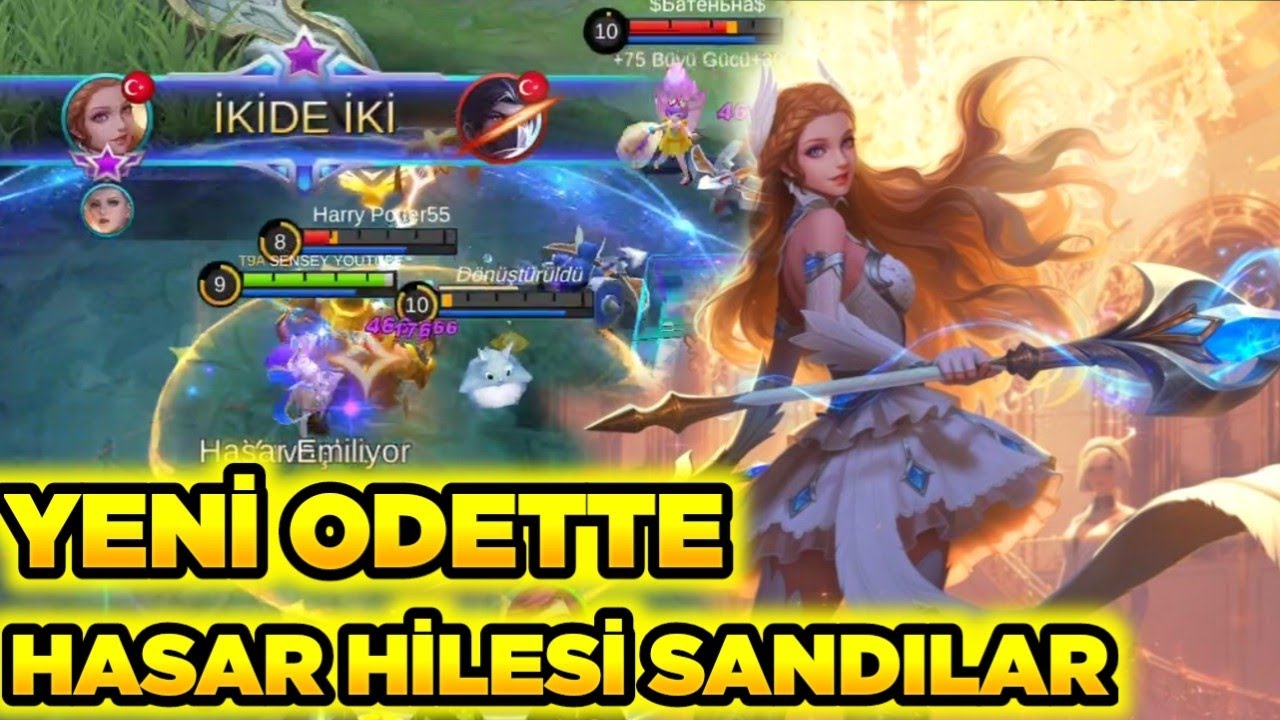 YENİ ODETTE RAKİP HASAR HİLESİ VAR SANDI EFSANE 2 MAÇ Mobile Legends