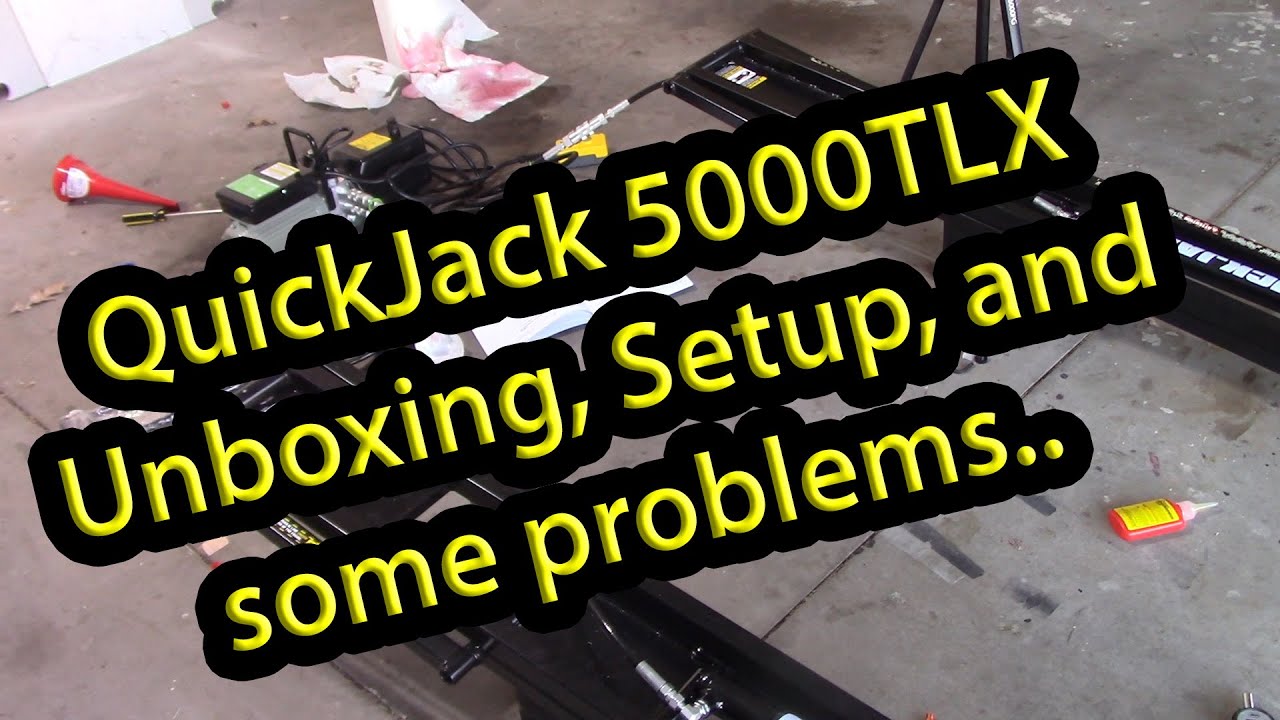 #QuickJack #5000TLX QuickJack 5000TLX Setup...with some problems...