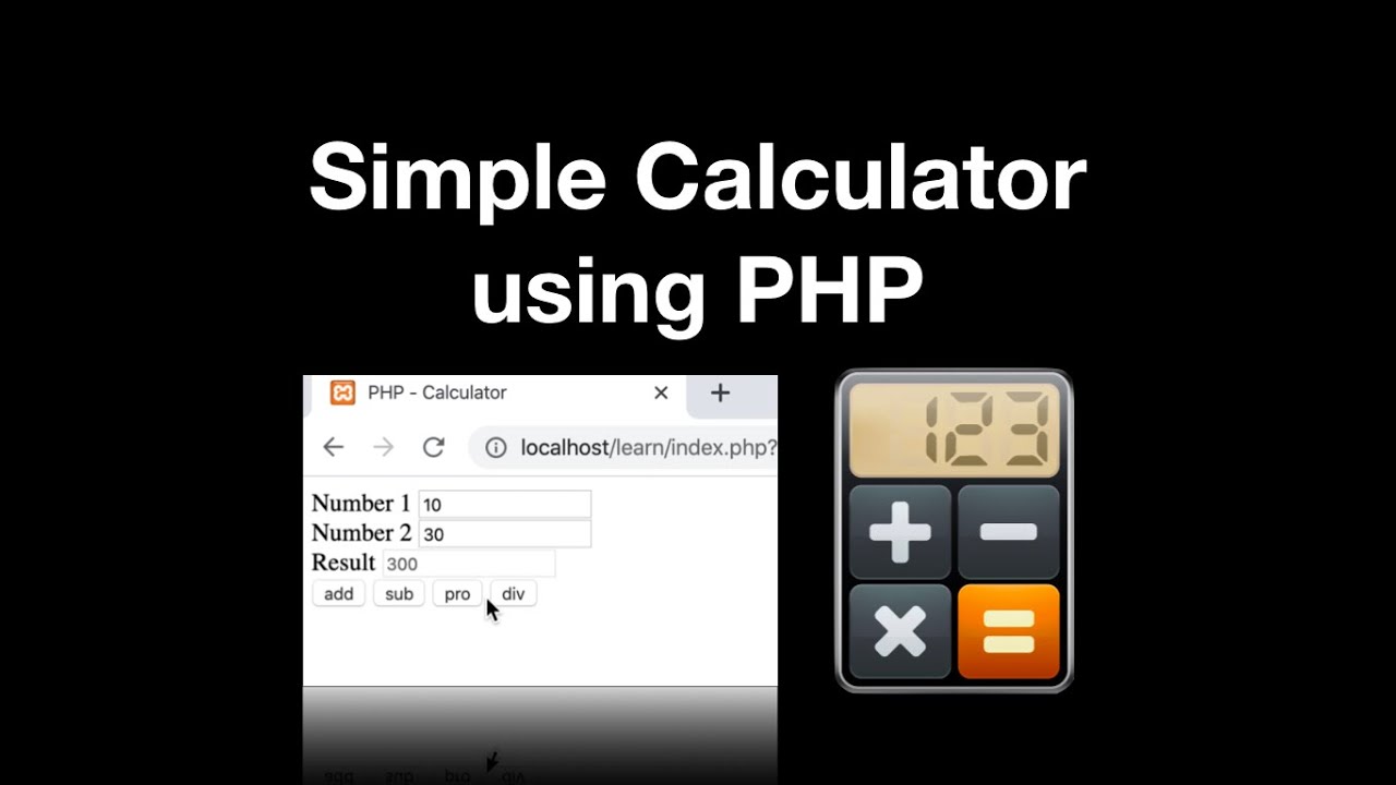 101. Простой калькулятор на PHP | использование switch case