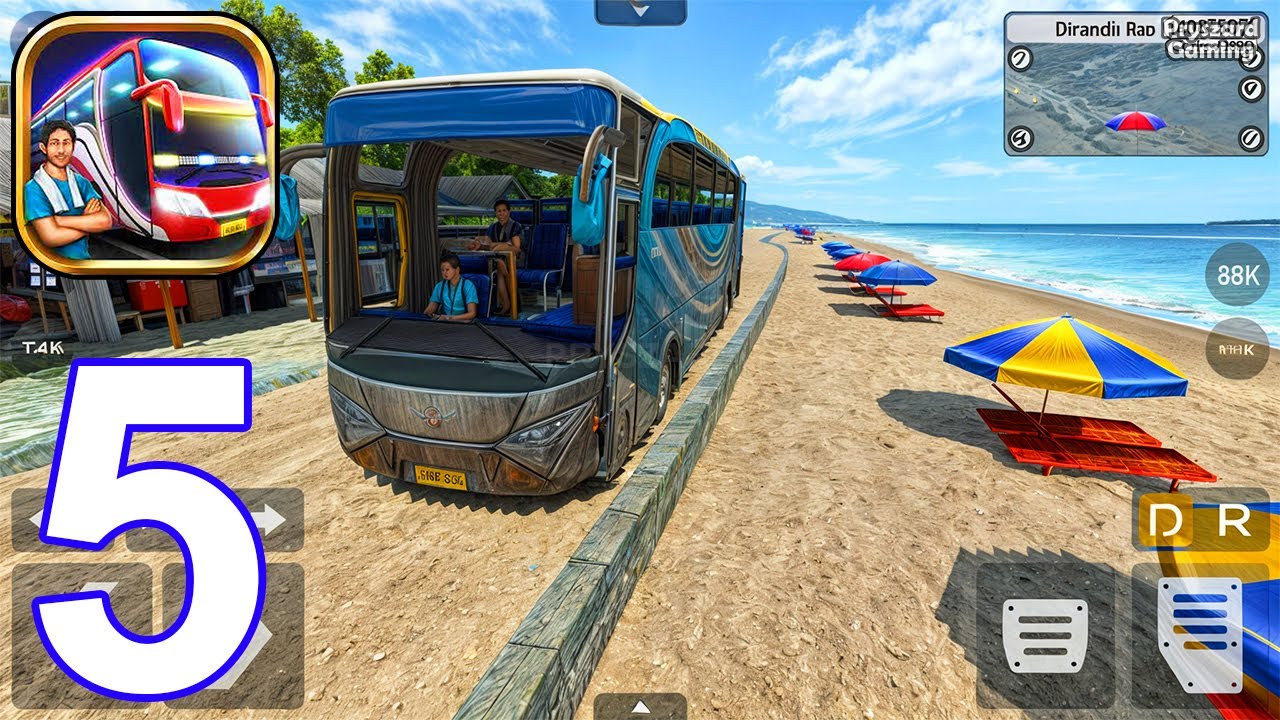 Bus Simulator Indonesia - Gameplay Part 5 Trip To Pandawa Beach (iOS, Android)