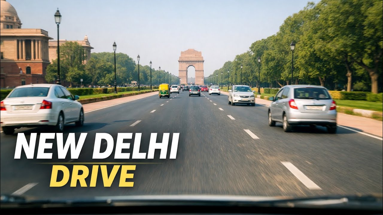 Driving Through New Delhi 🇮🇳 | Daytime City Drive | Captured Visions