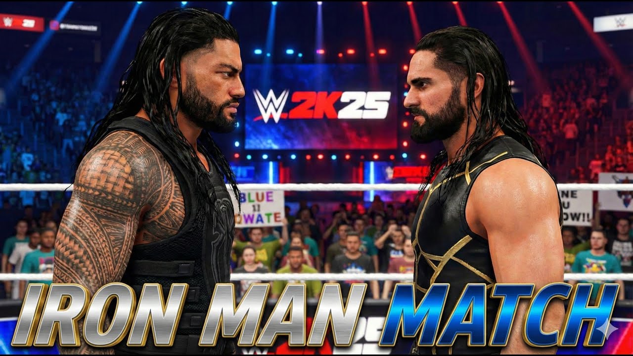 Endurance vs Power 💥 | Roman Reigns vs Seth Rollins – Iron Man | WWE 2K25