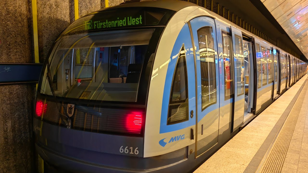 U-Bahn München Mitfahrt auf der kompletten U3 von Fürstenried West bis Moosach im C1