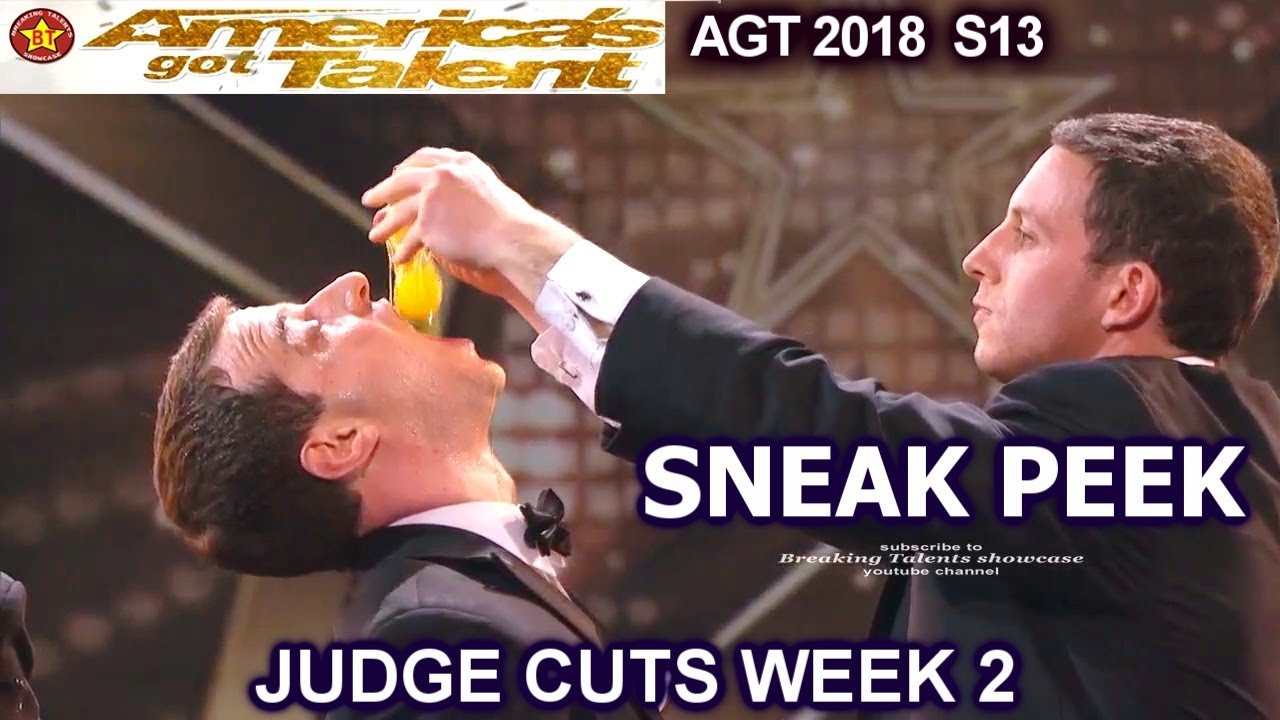 SNEAK PEEK Judge Cuts 2: Human Fountains with EGGS &WATER? America's Got Talent 2018  Sneak Peek AGT