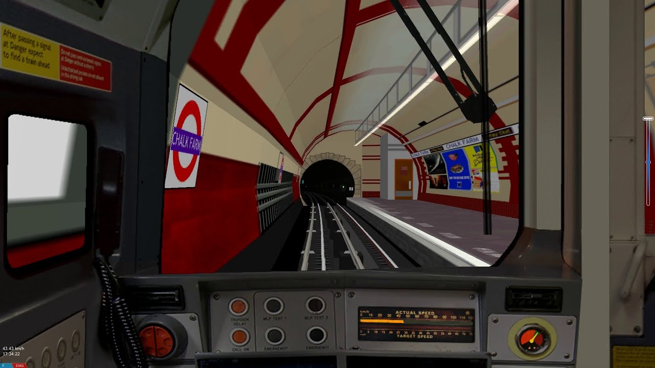 OpenBVE: Northern Line - Edgware to Kennington Via CX