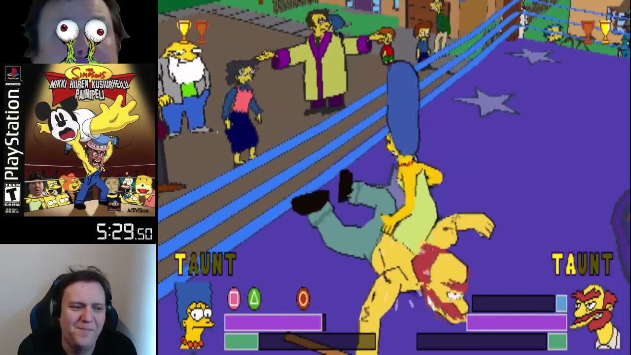 #260 The Simpsons Wrestling (PS1) | Retkun PS1koosi