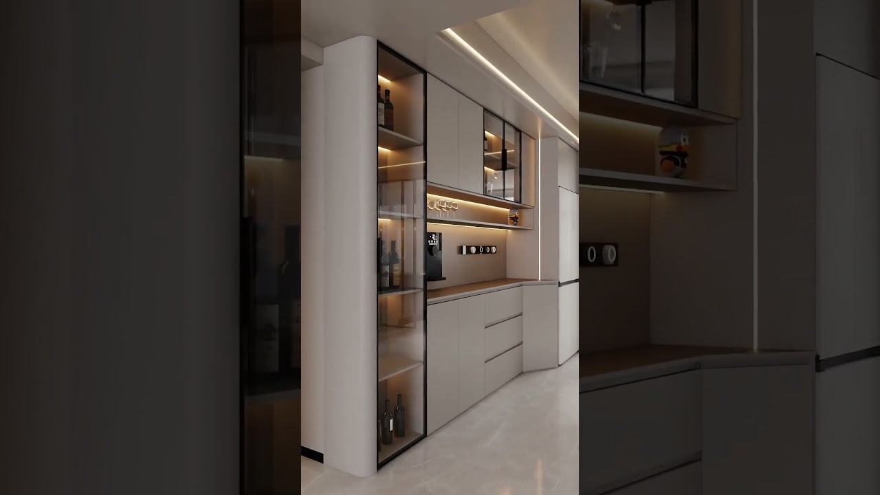 Sideboard design, wine cabinet design #interiordesign #interior #cabinetdesign #cabinet #design