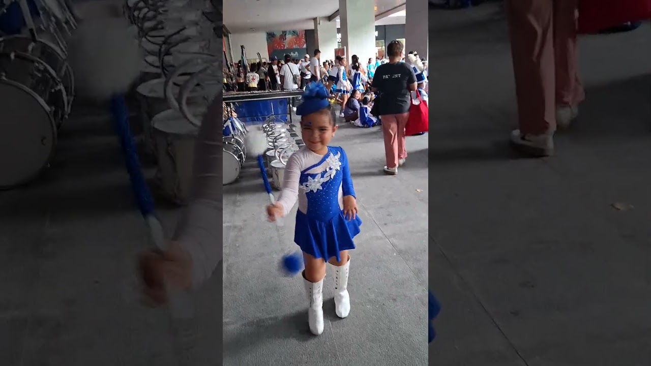 Lexie Nicole the smallest majorette 😊 LHES Drum & Lyre Competition ✨️