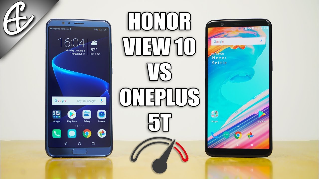 Honor View 10 vs OnePlus 5T Speedtest Comparison - Title Defended?