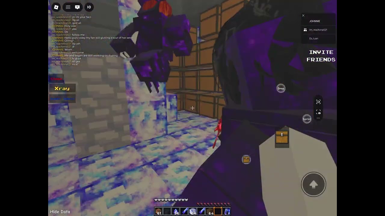 My fan gave me a tour of her sever