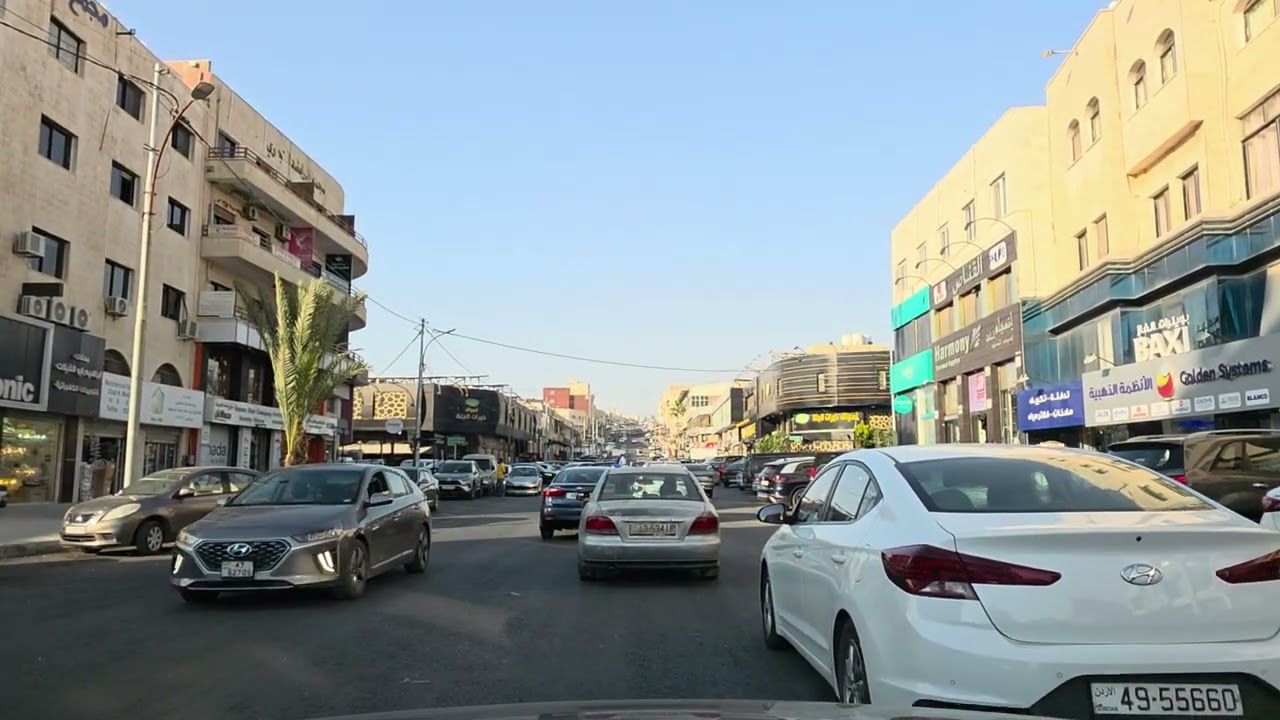 جولة بالسيارة في عمان من ام السماق الى خلدا 🚗 | 🚗 Driving Tour in Amman