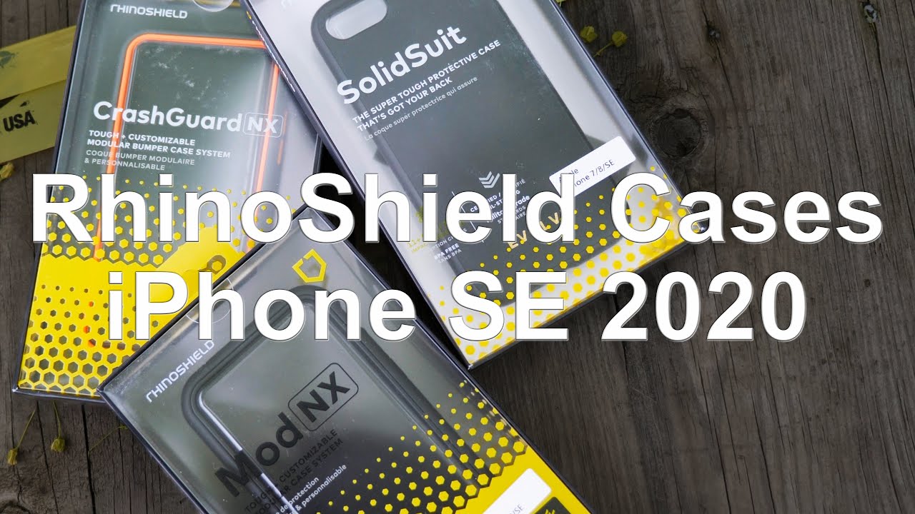 RhinoShield iPhone SE 2020 Cases Review (SolidSuit, Mod NX, Crashguard NX)