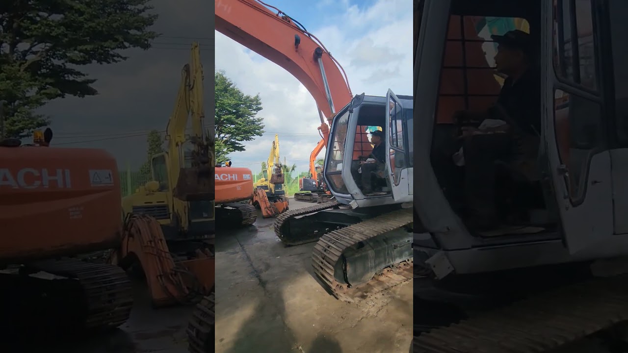 HITACHI EX220 Đ&atilde; Chuẩn Bị Xong #mayxuc #excavator #maydao #экскаватор #hitachiex200
