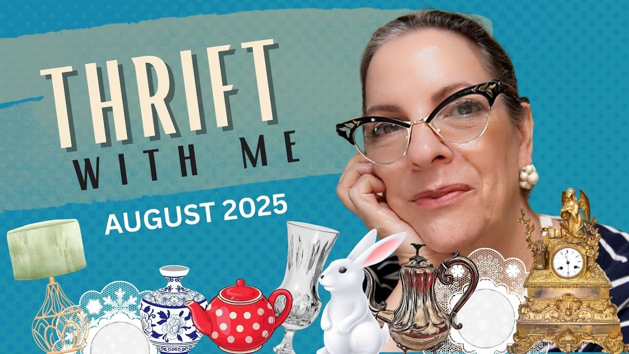 Thrift With Me || August 2025 || Vintage Finds for the Shop and Clothing after Weight Loss