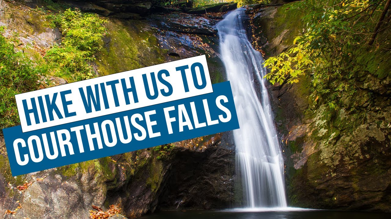 Hiking to Courthouse Falls North Carolina